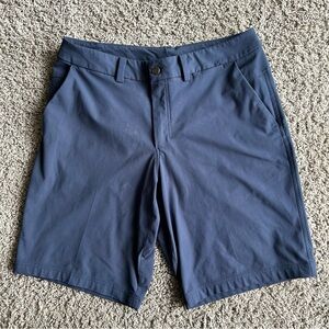Lululemon Mens 34x10"Blue Commission Golf Chino Shorts"Tag Replaced STONE ISLAND